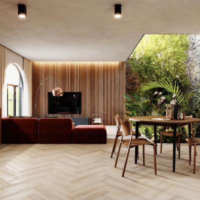 Arbiton Amaron Herringbone CA 167 Preston Oak klikkes SPC padló + *ajándék Acoustic alátéttel (2,2mm)