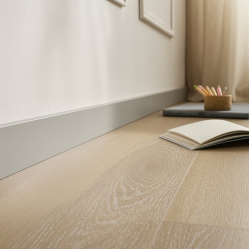 Arbiton Fortino 80 LIGHT GRAY 2 matt-lakkozott műanyag szegélyléc