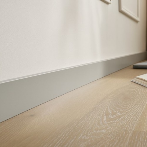 Arbiton Fortino 80 LIGHT GRAY 2 matt-lakkozott műanyag szegélyléc