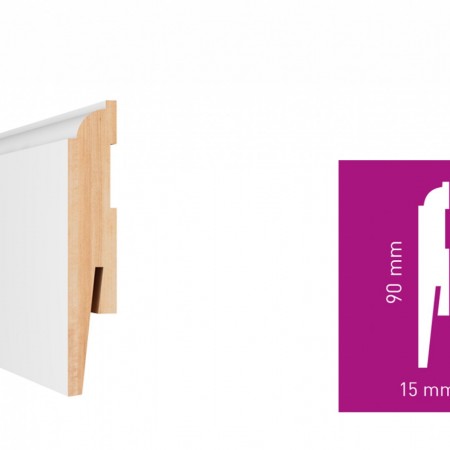 Arbiton PAINT-IT fehér MP0901 festhető MDF szegélyléc -Kifutó