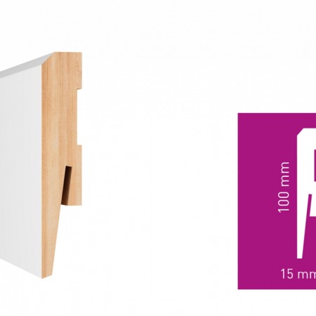 Arbiton PAINT-IT fehér MP1001 festhető MDF szegélyléc -Kifutó