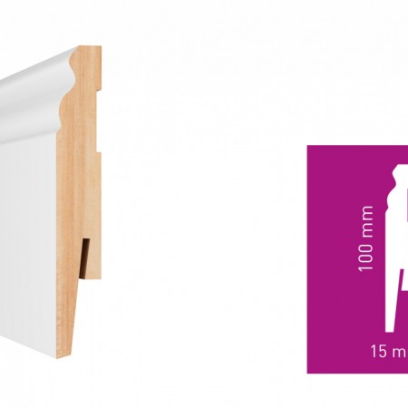 Arbiton PAINT-IT fehér MP1003 festhető MDF szegélyléc -Kifutó