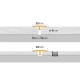 Arbiton CS22 burkolatváltó és hézagtakaró T-profil, DAVOS OAK 30 - 22mm/1,86m