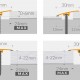 Arbiton CS30 burkolatváltó és szintkiegyenlítő profil, DAVOS OAK 30 - 30mm/0,93m