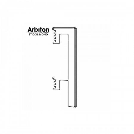 Arbiton Stiq XL Mono WHITE univerzális sarokelem