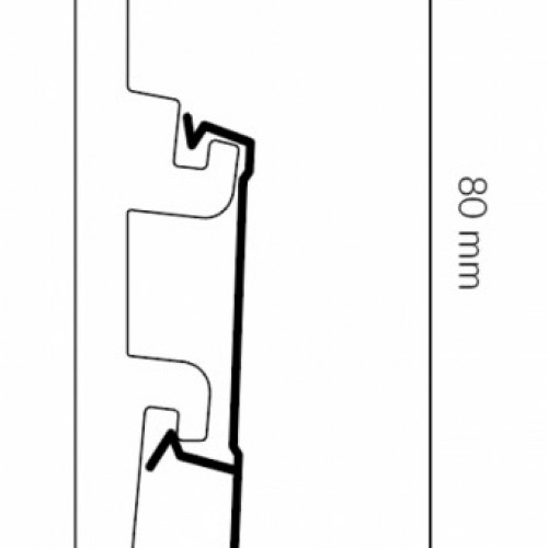 Arbiton INTEGRA WHITE 1 vízálló műanyag szegélyléc