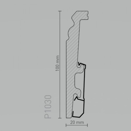 Arbiton Vega P1030 műanyag fehér szegélyléc