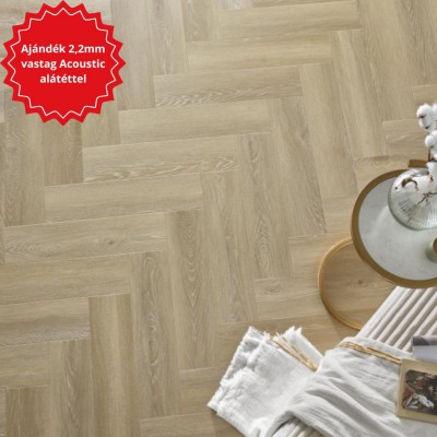 Arbiton Amaron Herringbone EIR CAS 236 DEVENTER OAK klikkes halszálka SPC padló + *ajándék Acoustic alátéttel (2,2mm)