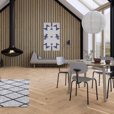 Boen Herringbone Click Castle Tölgy, Vivo, Live Pure Lakkozott halszálka parketta. 10157095/10157086