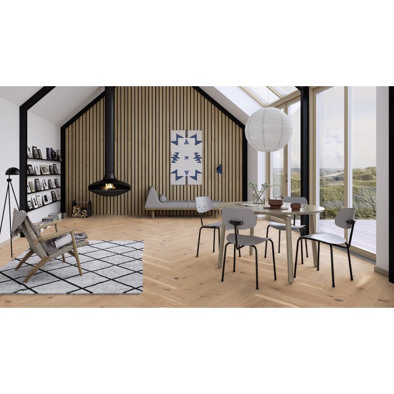 Boen Herringbone Click Castle Tölgy, Vivo, Live Pure Lakkozott halszálka parketta. 10157095/10157086