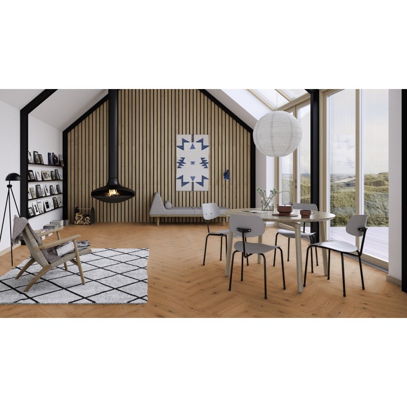 Boen Herrinbone Click Tölgy Honey, Vivo, Live Natural Olajozott halszálka parketta. 10152470/10152462