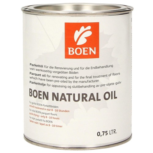 Boen Live Natural Oil - ápoló olaj transparent matt parkettához. 0,75L. 10097761