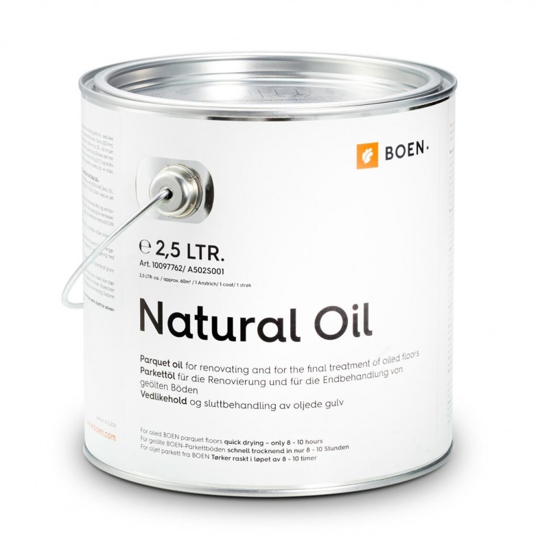 Boen Live Natural Oil - ápoló olaj transparent matt parkettához. 2,50L. 10097762