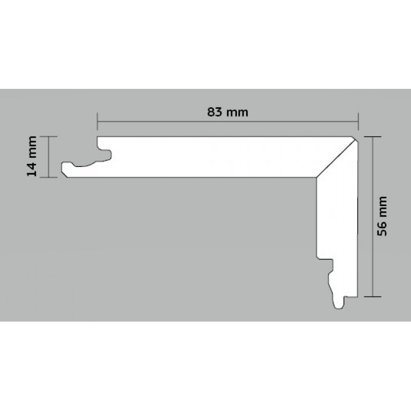 Boen Modern Lépcsőprofil - (A) Oak, beveled Live Matt. 10117926