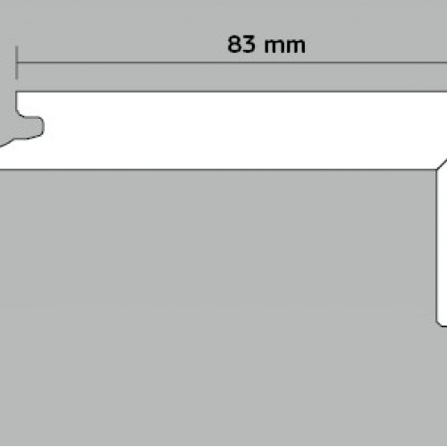 Boen Modern Lépcsőprofil - (A) Oak white, beveled and brushed Live Natural White. 10117930