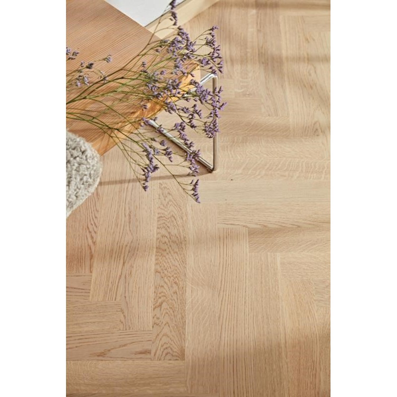 Boen Prestige Herringbone Tölgy White, Nature, Live Matt Lakkozott halszálka parketta. 10143417