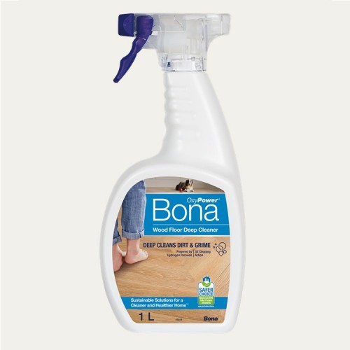 Bona OxyPower Wood Floor Deep Cleaner Spray 1L. - Mélytisztító olajozott és lakkozott padlókhoz - WM857013001