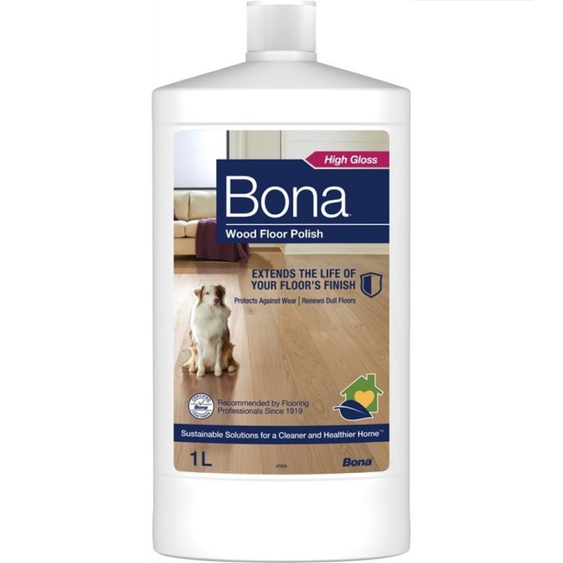 Bona Wood Floor Polish - Gloss 1L. - Ápolószer lakkozott padlókhoz - WP511013013