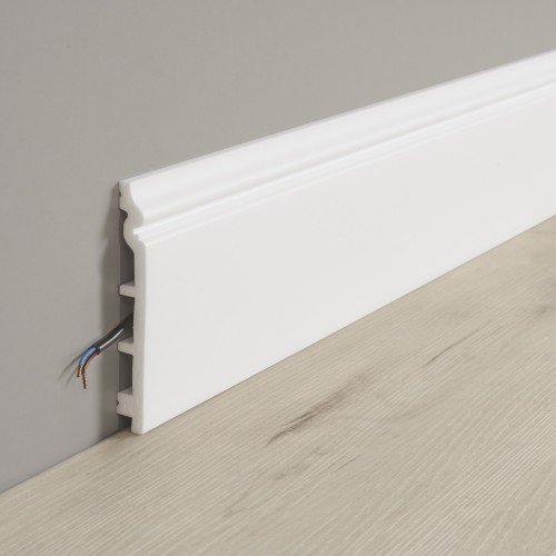 COREtec 70PSK2000-1 CASTLE Fehér, festhető műanyag szegélyléc