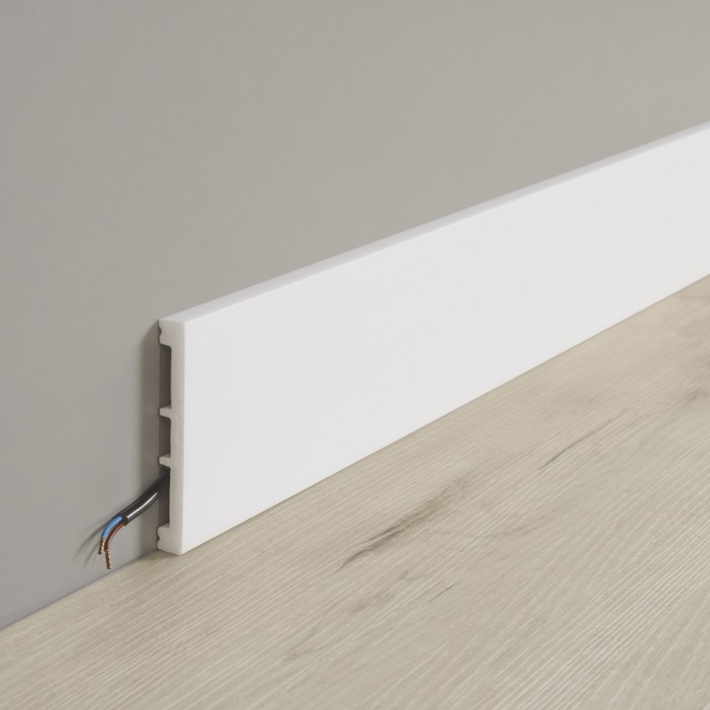 COREtec 70PSK2300-2 HIGH Fehér, festhető műanyag szegélyléc