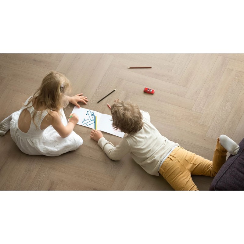 COREtec® Naturals+ Herringbone 50 LVPEH 805 Desert klikkes rendszerű vinyl padló