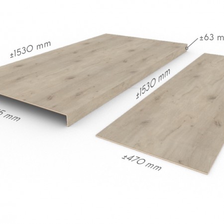 COREtec Forest 75STR0806B klasszik lépcsőprofil 2db húzott karú (forduló) lépcsőhöz