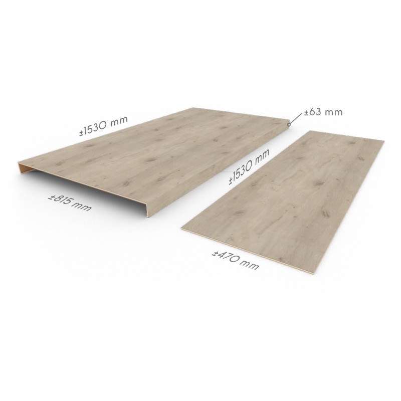 COREtec Forest 75STR0806B klasszik lépcsőprofil 2db húzott karú (forduló) lépcsőhöz