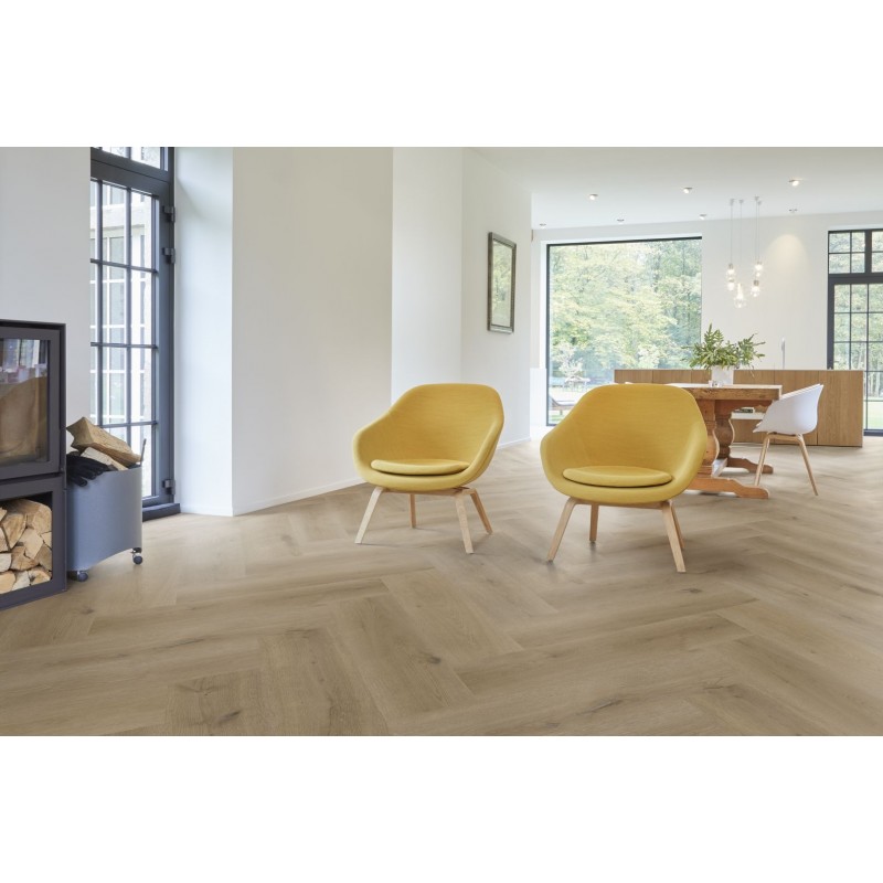 COREtec Essentials Herringbone Texas Oak H54 50LVRH2454 halszálka, klikkes vinyl padló int. parafa alátéttel