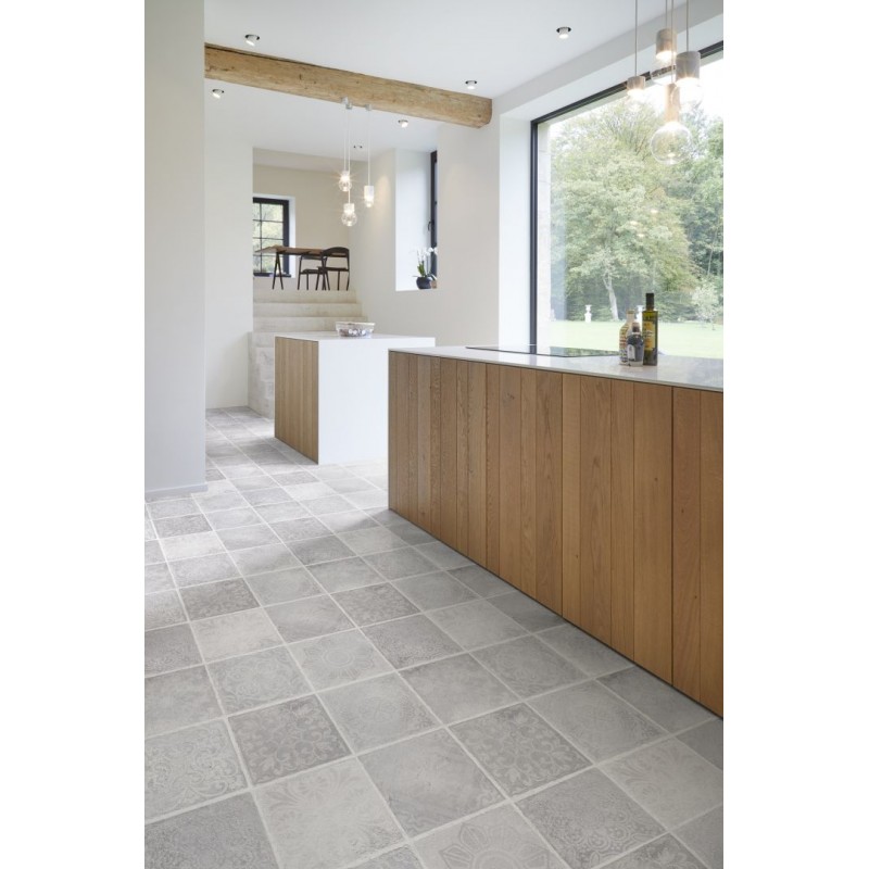 COREtec Essentials Tile++ Rabat 90 50LVT1790 klikkes vinyl padló int. parafa alátéttel