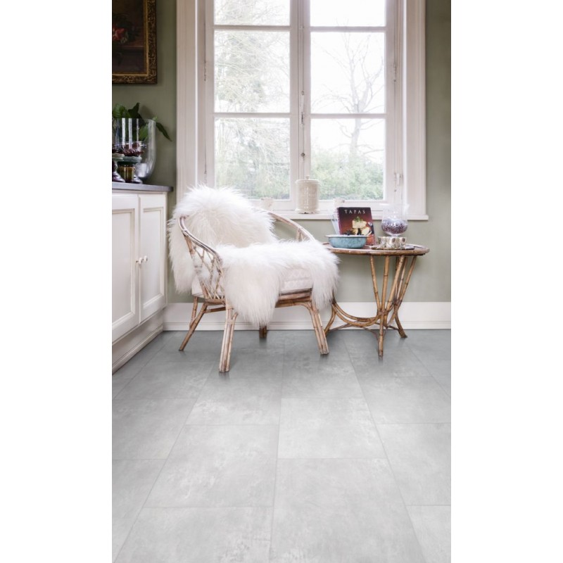 COREtec Essentials Tile+ Columba 53 50LVTE1853 klikkes vinyl padló int. parafa alátéttel