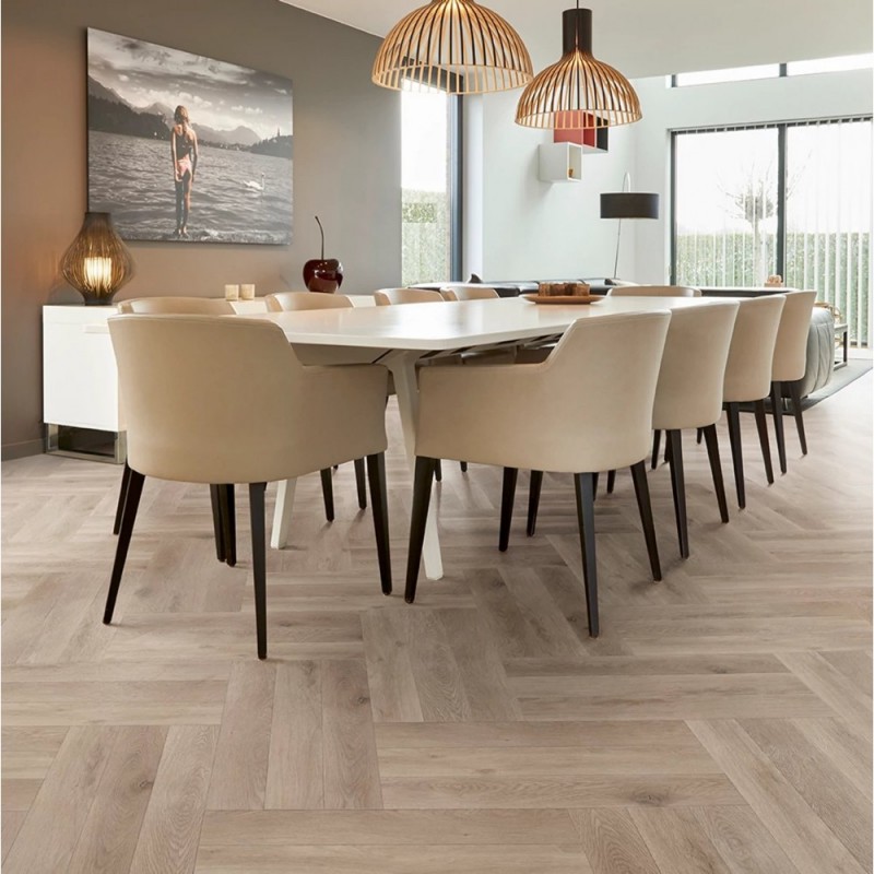 Coretec Flexile Herringbone Meadow, ragasztós halszálka Lvt padló. 50 FLXH 807