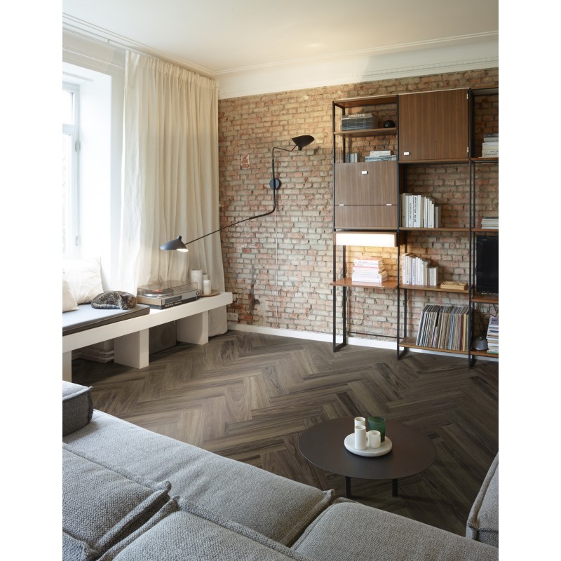 COREtec Naturals Herringbone 50 LVRH 3088 Juglans klikkes vinyl padló int. parafa alátéttel