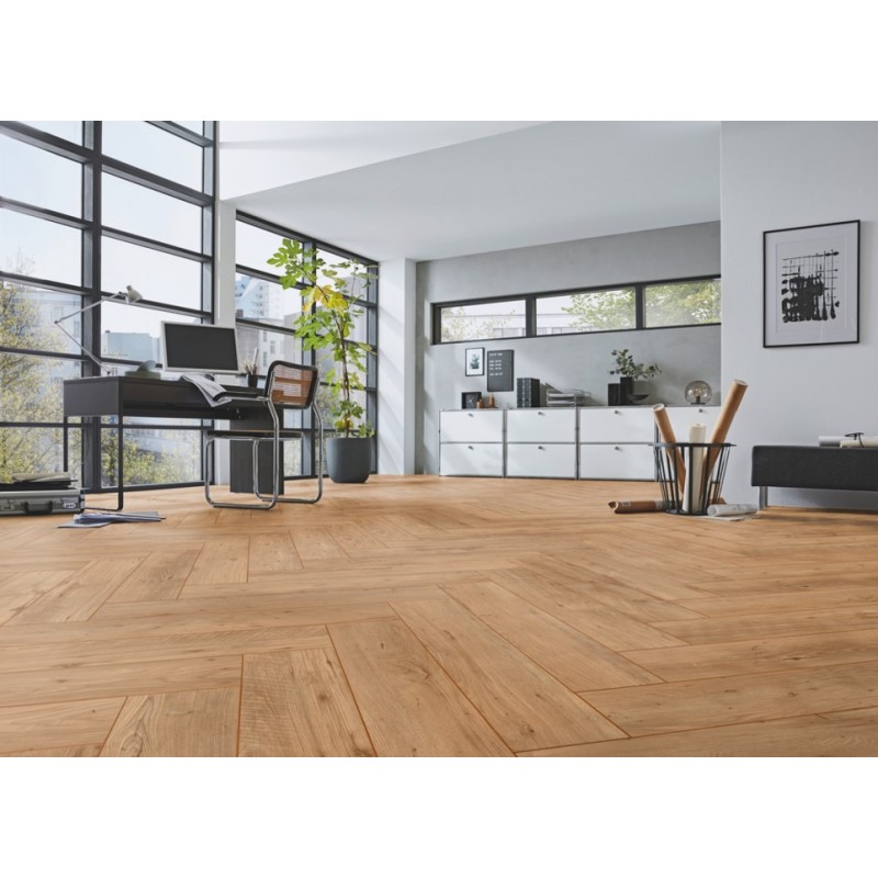 My Floor Herringbone Castle MH1001 Chestnut Nature nedv.álló, halszálka laminált padló