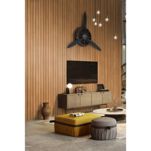 Rocko Tile Wood R122 Yacht Wood vízálló Spc falburkolat-Kifutó