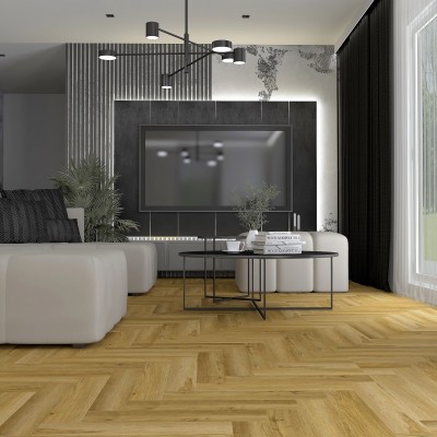 VinCore Herringbone+ Lyon klikkes SPC padló integrált alátéttel