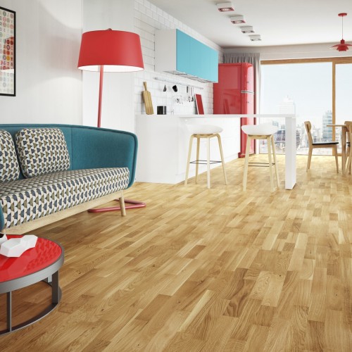 Barlinek Azure Window Molti, 3-sávos, Tölgy, matt-lakkozott szalagparketta. 3WG000639