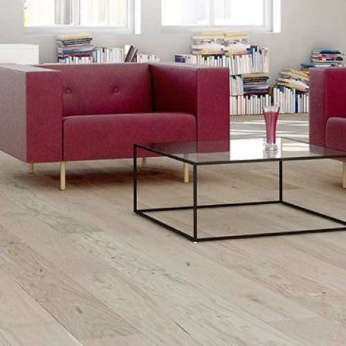 Barlinek Bianco Grande Tölgy, matt-lakkozott szalagparketta. 1WG000700