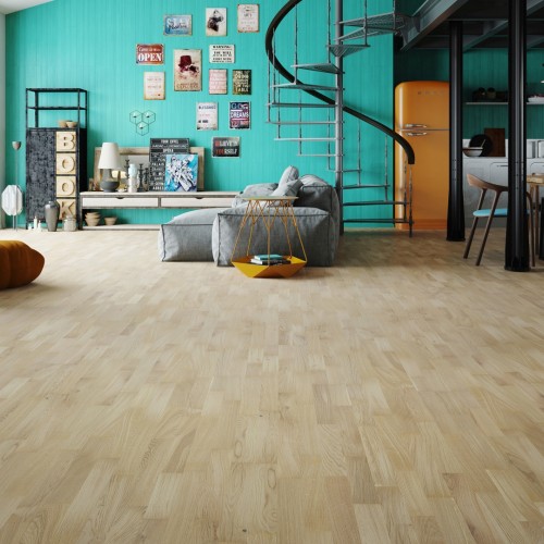 Barlinek Bianco Molti, 3-sávos, Tölgy, matt-lakkozott szalagparketta. 3WG000645