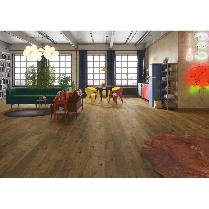 Barlinek Bonet Medio Tölgy, matt-lakkozott szalagparketta