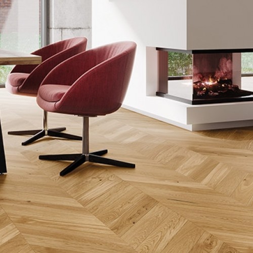 Barlinek Bright Chevron Tölgy, olajozott francia halszálka parketta. 1WV000006