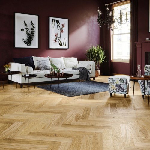 Barlinek Bright Herringbone 110 Tölgy, OX4 olajozott halszálka parketta. 1WC000016