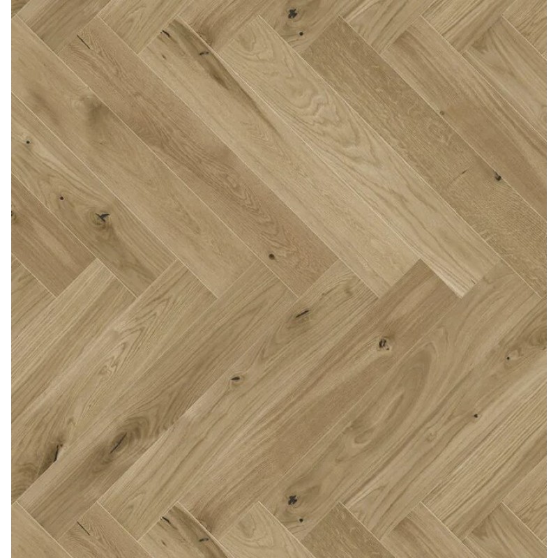 Barlinek Herringbone 110 Ontario Tölgy, natur olajozott halszálka parketta. 1WC000046