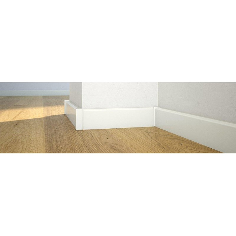 Barlinek P50 modern profilú fehér fóliázott szegélyléc. P5018101A