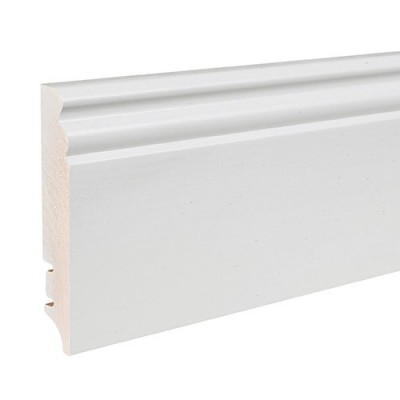 Barlinek PW9H bordázott profilú festett fehér szegélyléc. P9H27362A