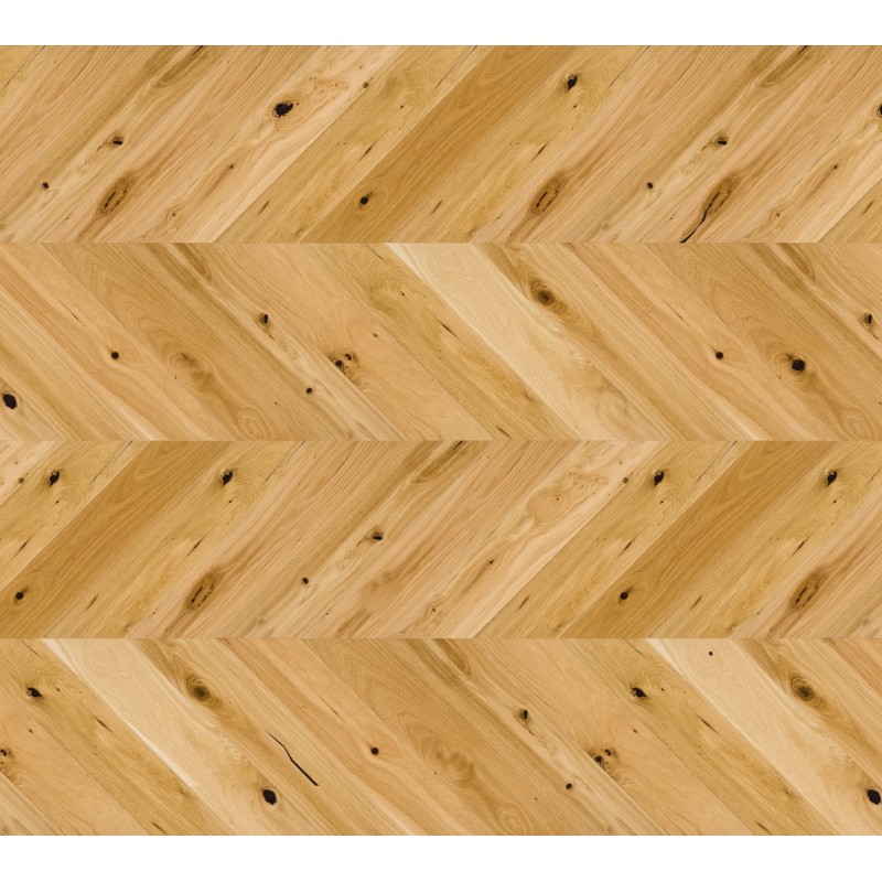Barlinek Raisins Chevron Tölgy, matt-lakkozott francia halszálka parketta
