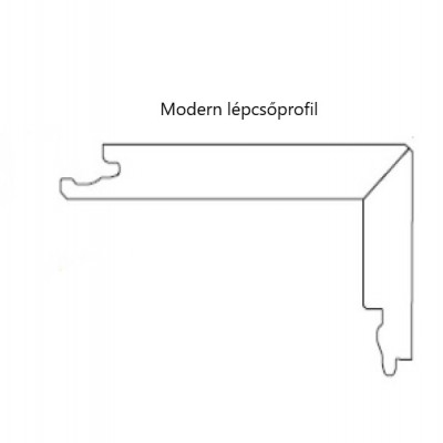 Lépcsőprofil gyártás - Modern - választott parkettából