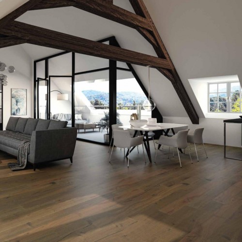 Hafropark Dry Age 190 Eiche Hoagascht invisible olajozott szalagparketta