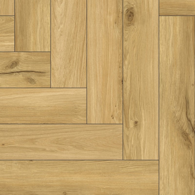 The Floor P7001 Honey Oak Herringbone klikkes SPC padló int. alátéttel