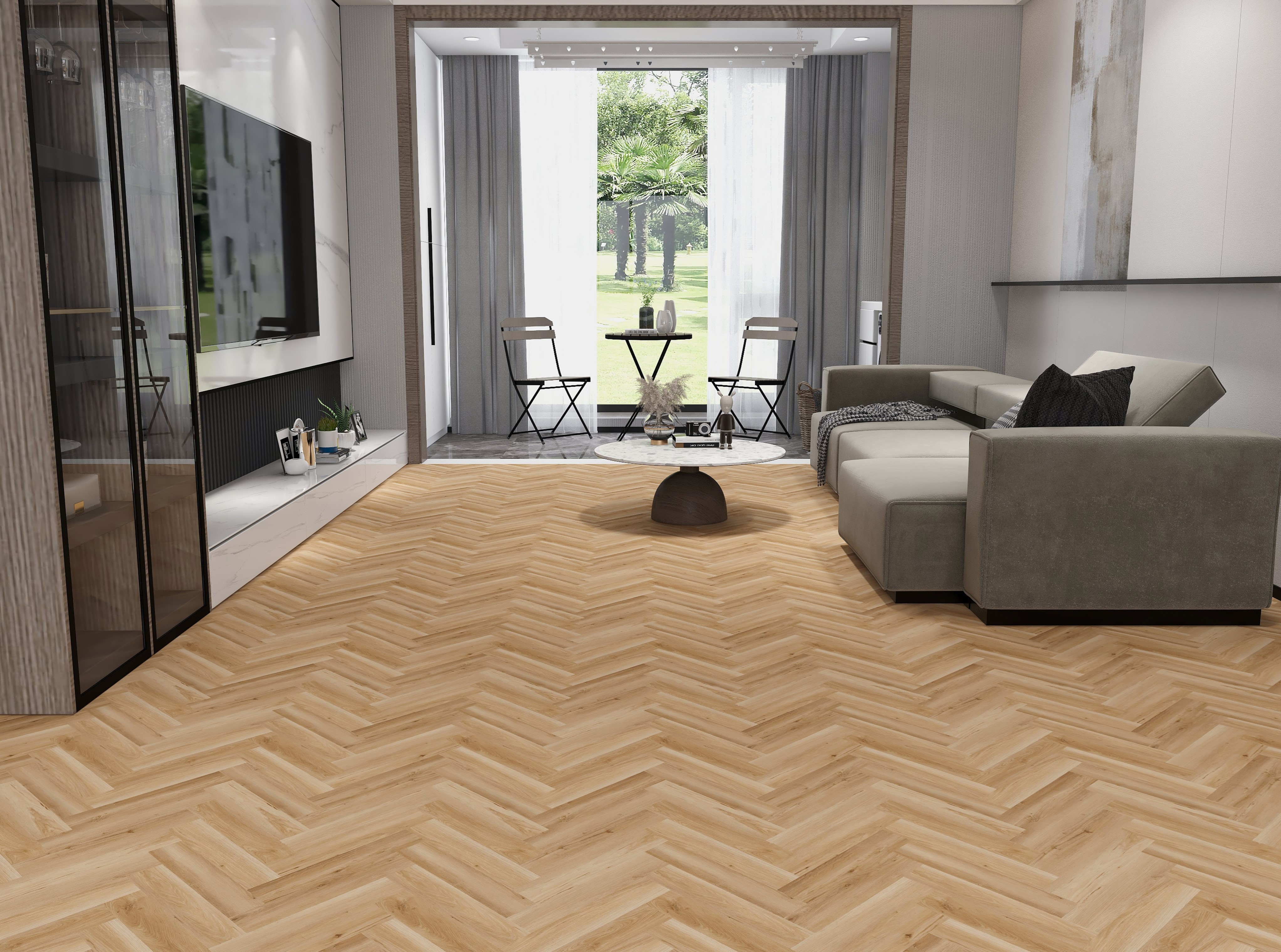 VinCore Herringbone+ Lille klikkes SPC padló integrált alátéttel