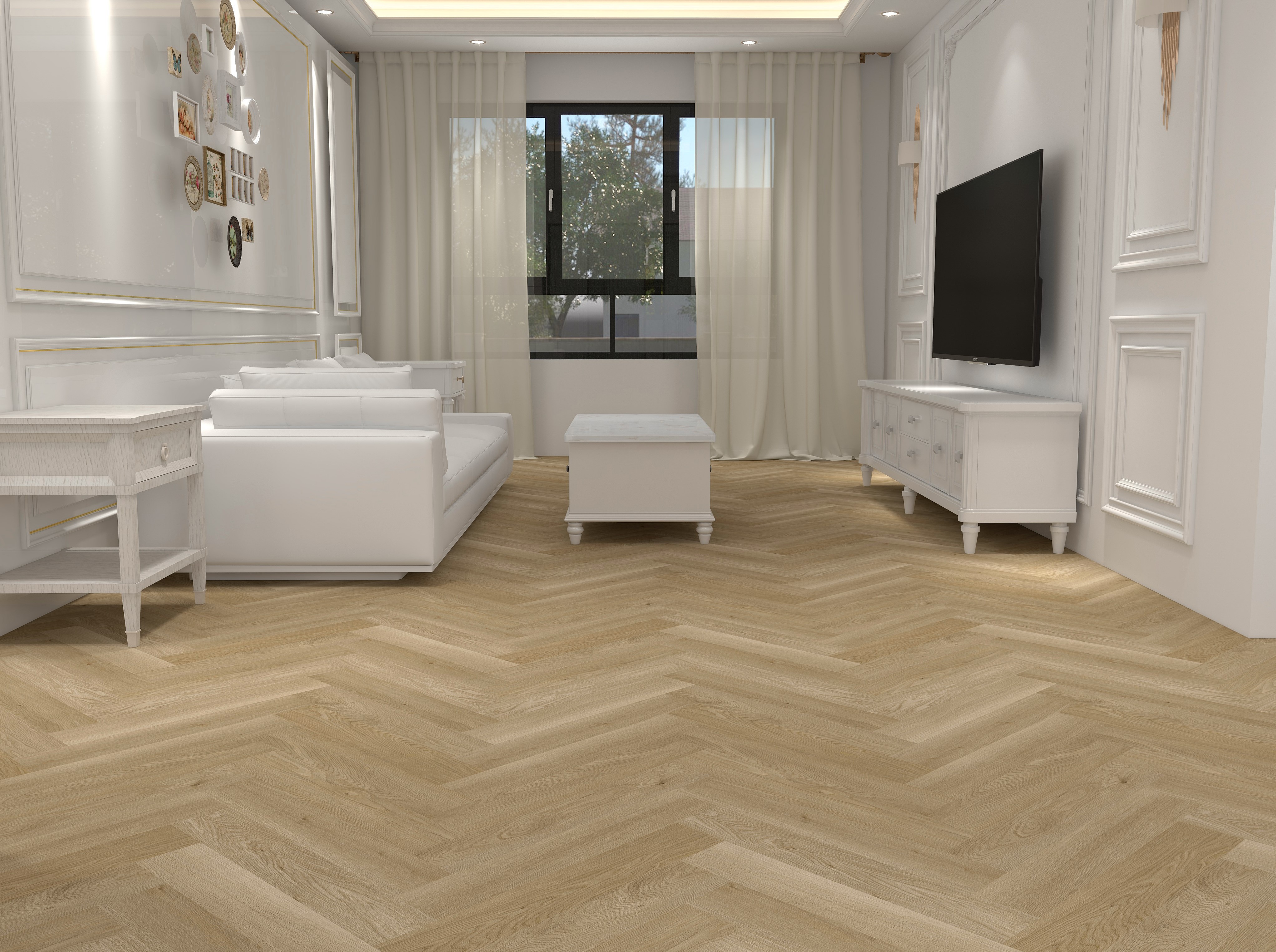 VinCore Herringbone Provence klikkes SPC padló integrált alátéttel